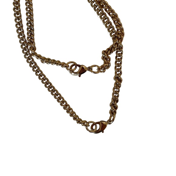 Lulu's Madisyn Gold Chain‎ Ankle Straps Stiletto High Heel Sandals Size 7.5 - Picture 5 of 7